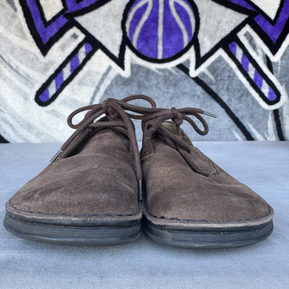 Size 45/M12 - Birkenstock Maine Lace Up Suede Leather Mocha Shoes - Picture 4 of 9